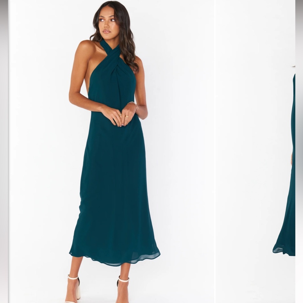 Show me your mumu Jasmine Halter midi dress